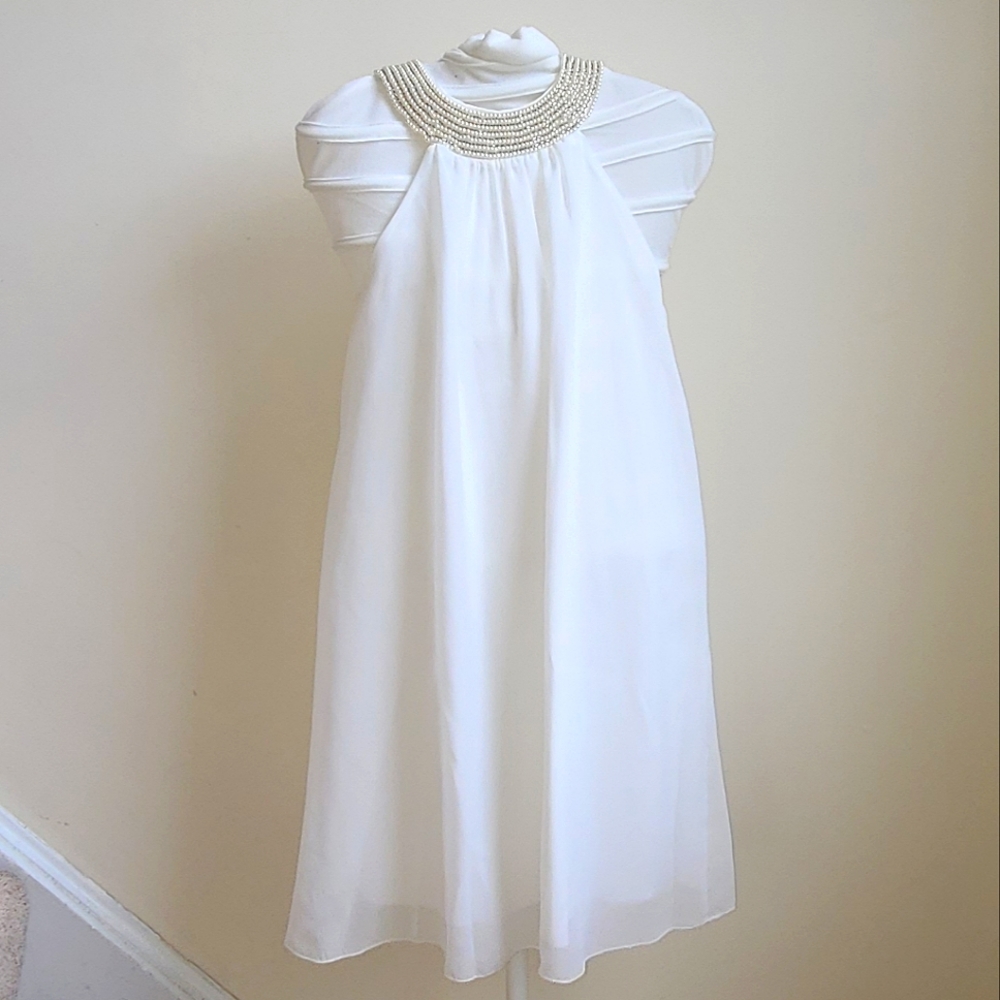 Pearl Baby Doll Halter Dress